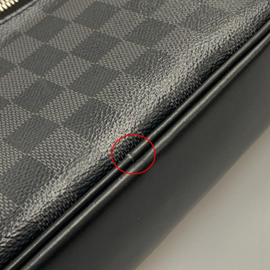 Louis Vuitton Damier Graphite Pochette Kasai Second Bag Black — view 6