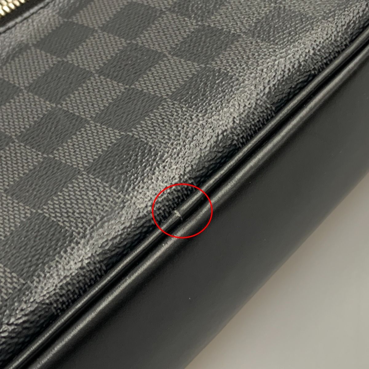 Louis Vuitton Damier Graphite Pochette Kasai Second Bag Black — view 6