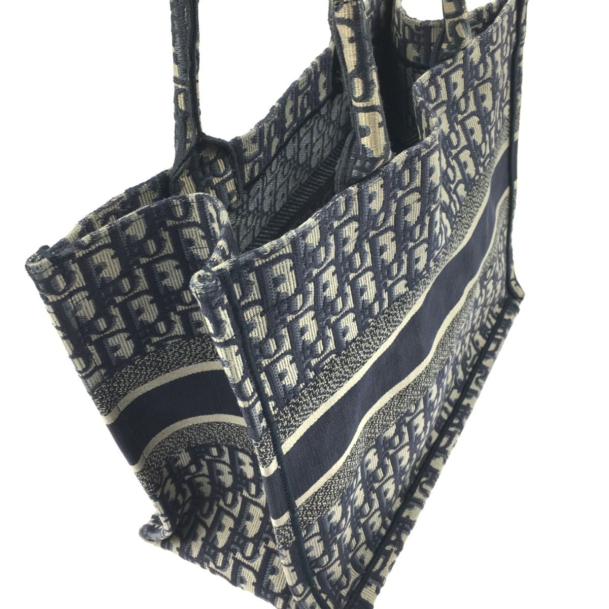 Christian Dior Oblique Book Tote Navy — view 4