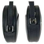 Celine Dancing Kid Logo Studded Black White Silver Hardware Leather Ddj38 — view 8