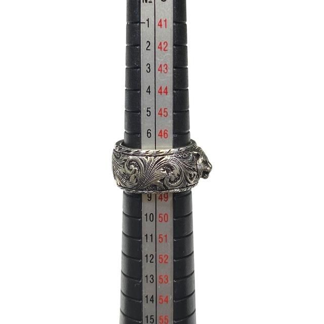 Gucci Cat Head Ring Jewelry Animal SV 925 Silver 8 — view 6