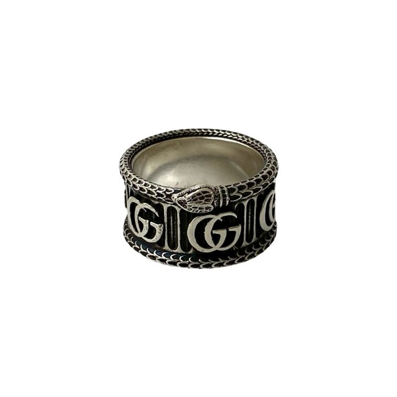 Gucci Double G Snake Ring Silver 925 No 22 Accessory 52301 — view 8