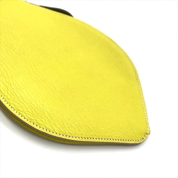 Hermes Pochette Citron Lemon Clutch Pouch Yellow — view 4