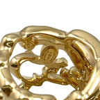 Chanel Ring Coco Mark Abd440 12 Rhinestone Chain Gold Love — view 7