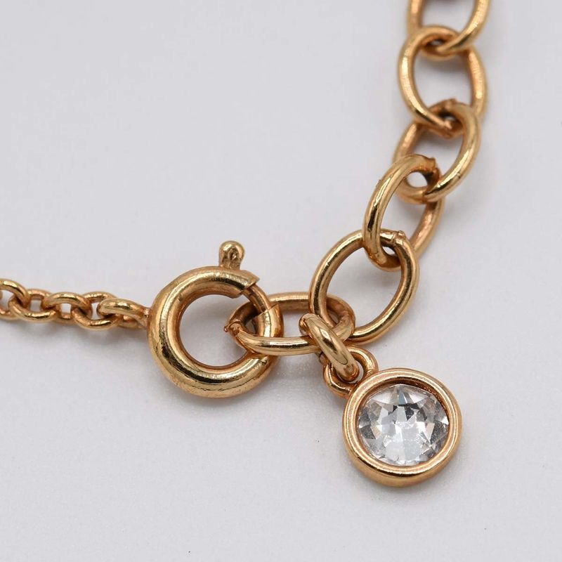 Christian Dior Bracelet Logo Gold Color Accessories Women H7015 — view 5