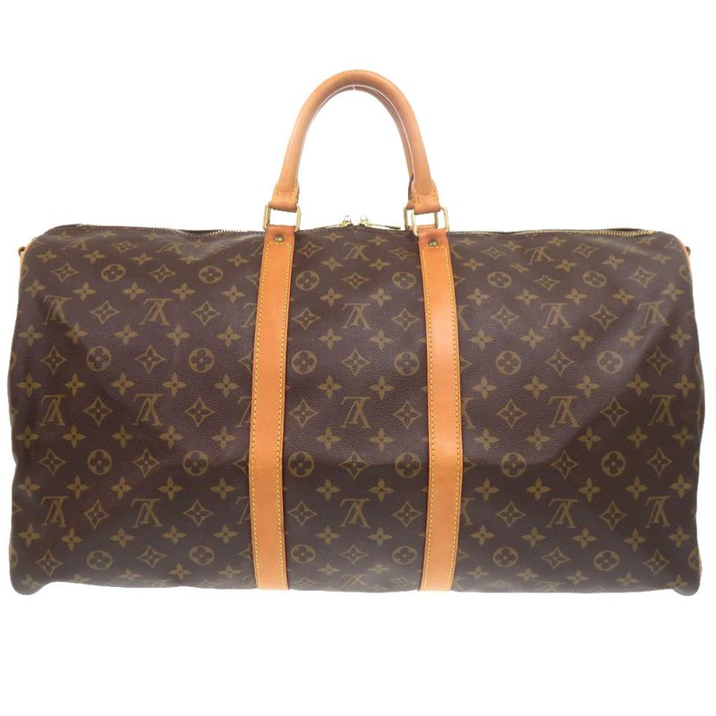 Louis Vuitton Keepall Bandouliere 55 Monogram Boston Bag 0400 — view 2