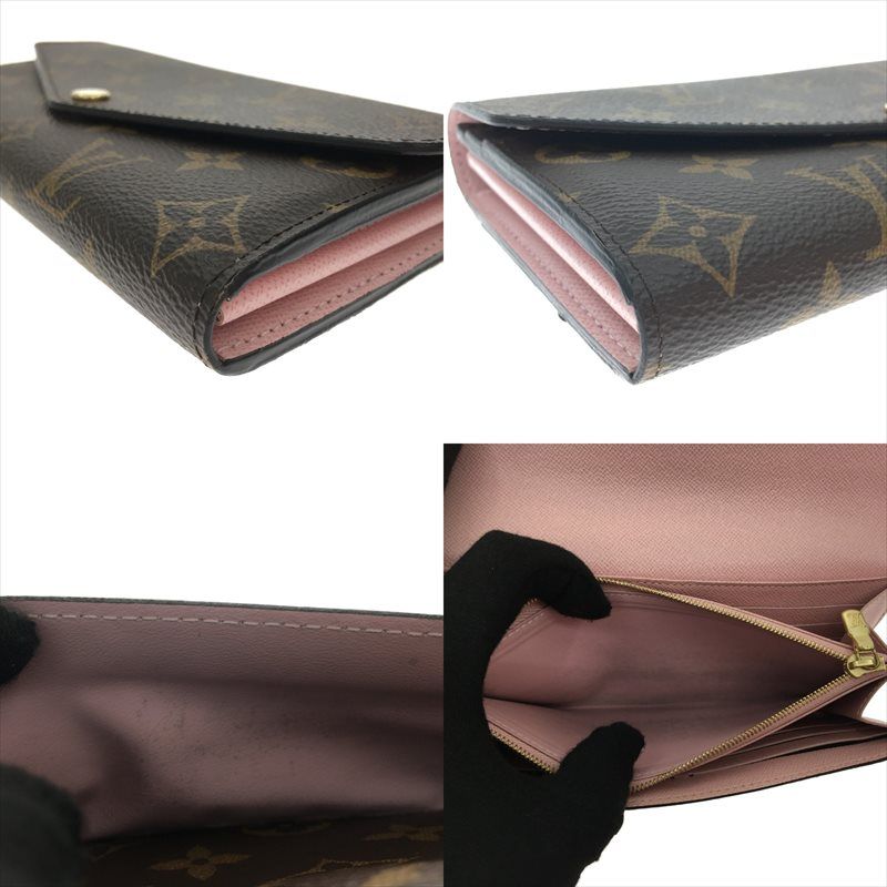 Louis Vuitton Long Wallet Monogram Portefeuille Sarah Rose Ballerine — view 6