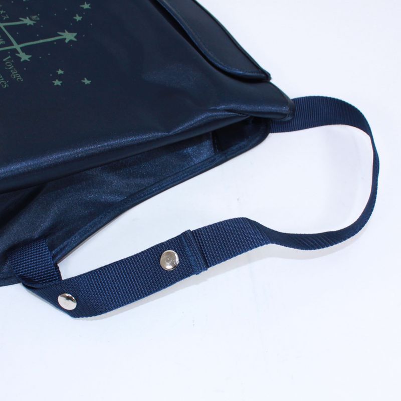 Hermes Sherpa Journey To The Stars Exhibition Backpack Nylon Blue — view 8
