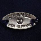 Chanel Camellia Ribbon Satin and Textile Black White Barrette — view 7