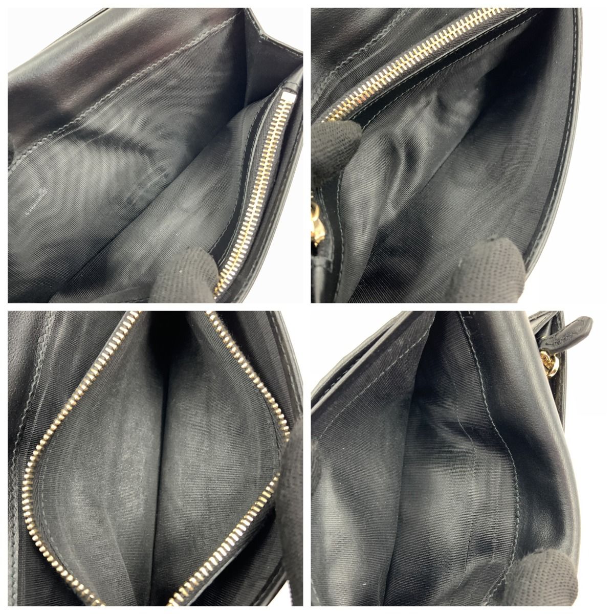 Prada Saffiano Triangle Logo Long Wallet 1 Mv025 Black — view 9