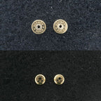 Hermes Yulidice PM Earrings Buffalo Horn Pair Brown Gold Hardware — view 6