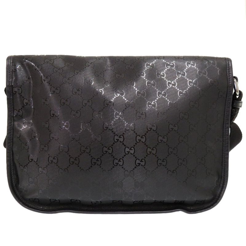 Gucci GG Imprime Black Messenger Bag Shoulder 0164 — view 2