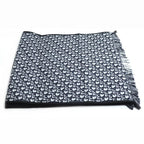 Dior Logo Oblique Big Scarf Navy 31 Cdo301 Ixgs — view 4