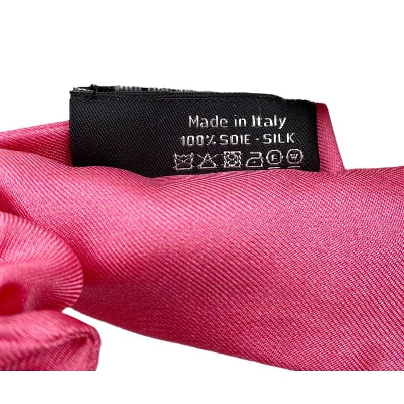 Chanel Aa9064 Logo Silk Ribbon Chou Pink Hair Accessory — view 8