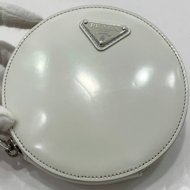 Prada Chain Shoulder Bag White 1 Na003 — view 7