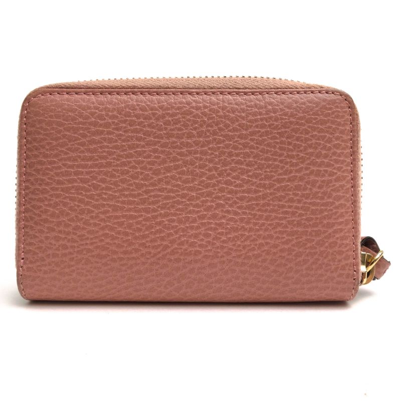 Gucci Wallet Women Leather Pink Swing Coin Case — view 2