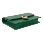Gucci Shoulder Bag Dollar Calf Green — view 3