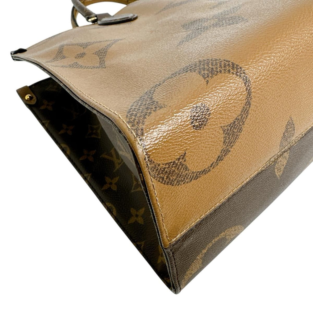 Louis Vuitton Monogram Giant Reverse Handbag On The Go MM Tote Bag — view 9