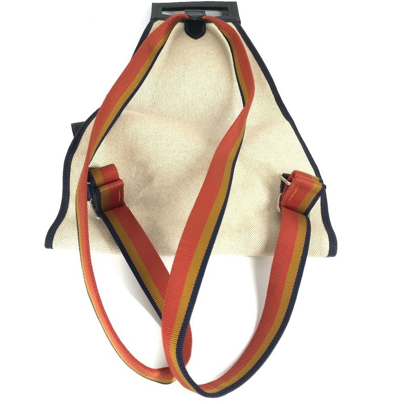 Hermes Backpack Toile Ashe Beige — view 6