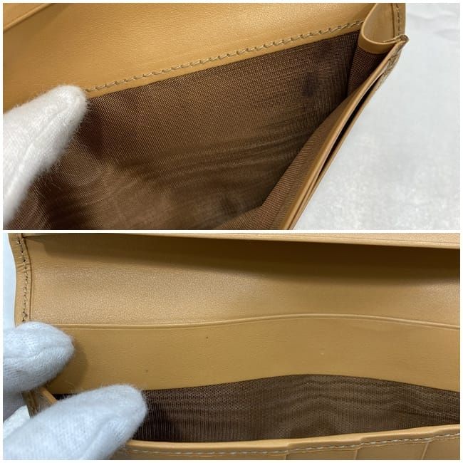 Celine Bifold Long Wallet Brown Beige Macadam — view 2