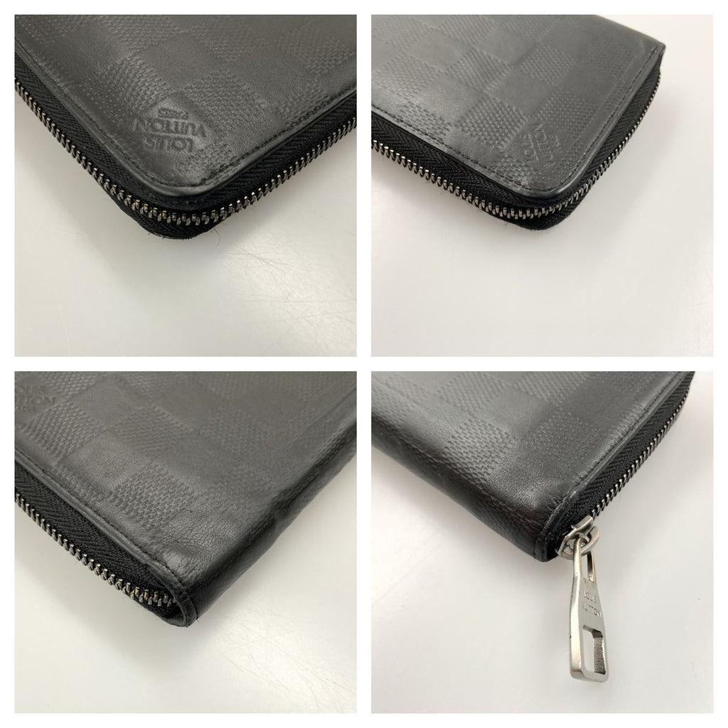 Louis Vuitton Damier Infini Zippy Wallet Vertical Round Zipper Long — view 5