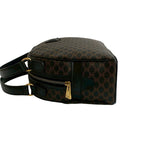 Celine Vintage Macadam Blason Triomphe Pattern Leather Handbag Mini Boston Bag — view 6