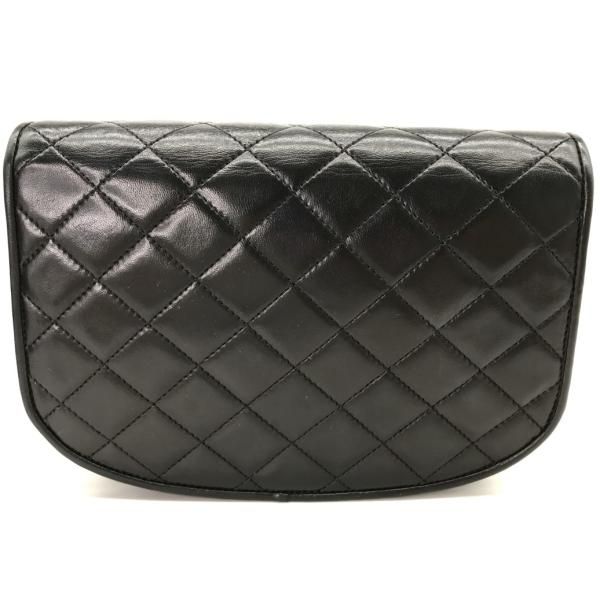 Chanel Quilted CC Logo Turnlock Limited Edition Chain Shoulder Bag Black — view 3