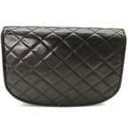 Chanel Quilted CC Logo Turnlock Limited Edition Chain Shoulder Bag Black — view 3
