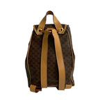 Celine Macadam Blason Triomphe Pattern Logo Ring Hardware Leather Backpack
