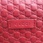 Gucci Micro Guccissima 2-Way Mini Compact Shoulder Bag Red Leather — view 9