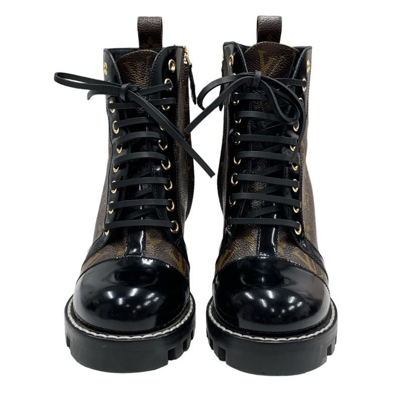 Louis Vuitton Star Trail Line Monogram Boots Short Shoes Leather Brown — view 2