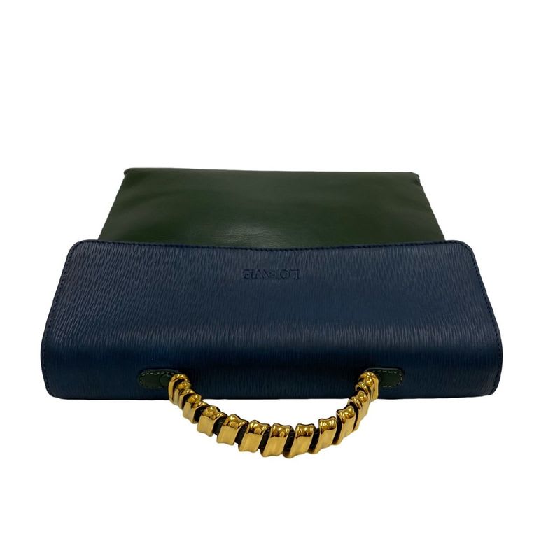 Loewe Vintage Velasquez Twist Handle Leather 2-Way Shoulder Bag