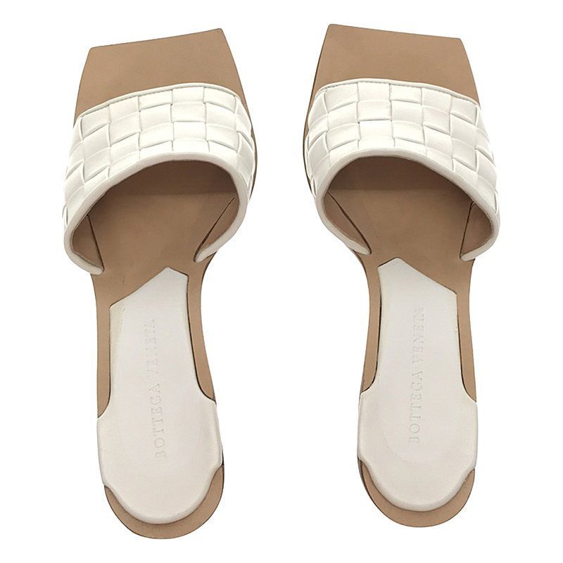 Bottega Veneta Intrecciato Square Toe Leather Sandals — view 4