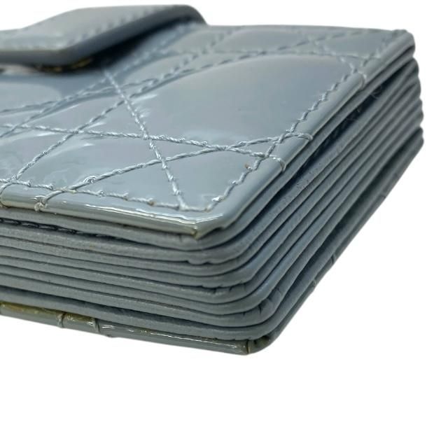 Christian Dior Lady Jasmine Card Case Cannage Holder Patent Calfskin — view 4
