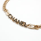 Chanel Choker Gold Black White Coco Mark Logo — view 4