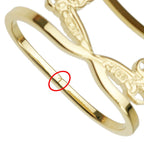 Hermes Scarf Ring 70 Brid De Gala Gold Color Small Accessories — view 4