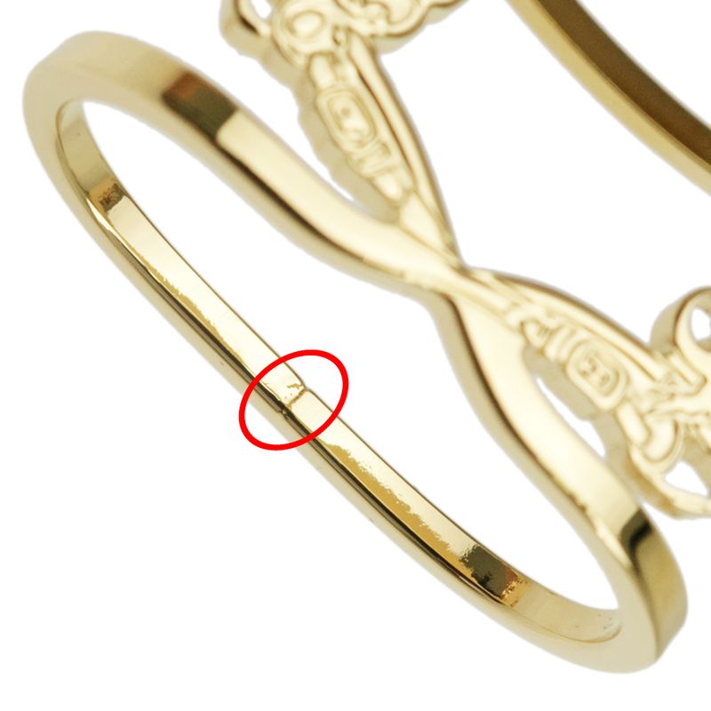 Hermes Scarf Ring 70 Brid De Gala Gold Color Small Accessories — view 4
