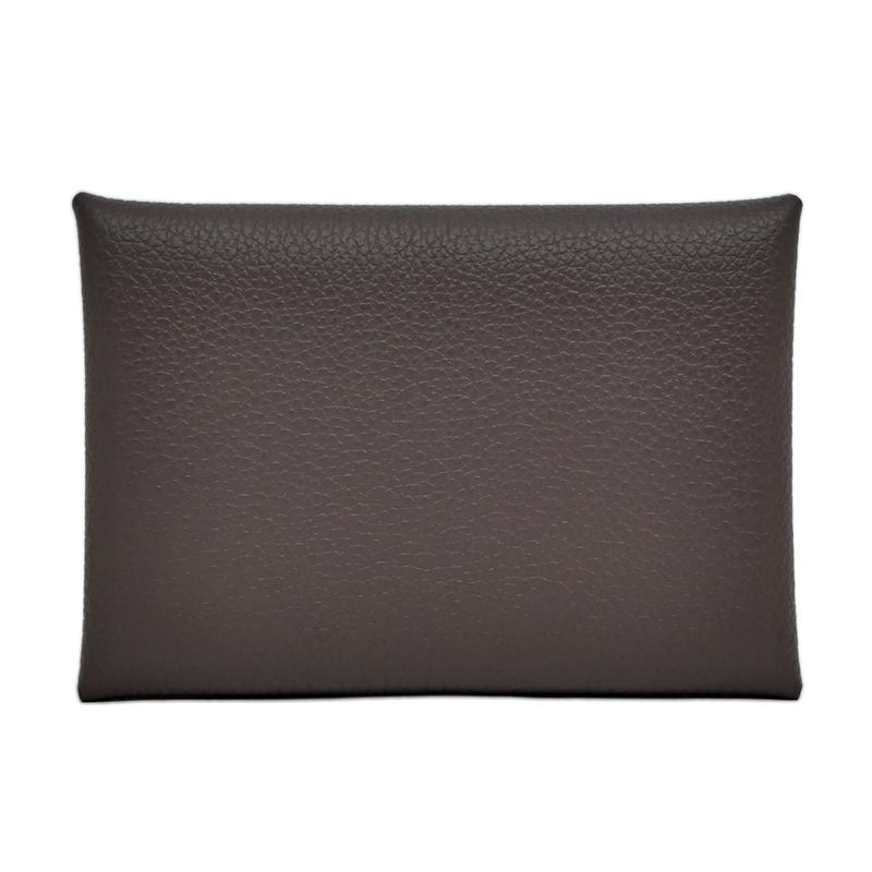 Hermes Calvi Duo Card Case With Coin Purse Chevre — view 3