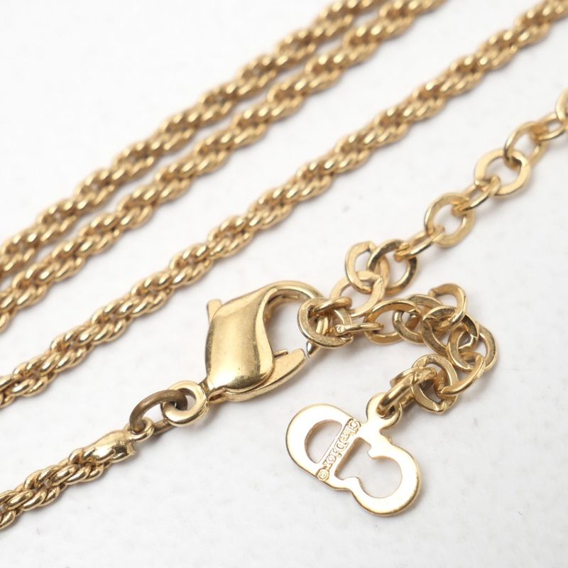 Christian Dior Vintage Necklace CD Logo Bag Motif — view 5