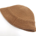 Celine Triomphe Crochet Bucket Hat 2 A80 T384 D Camel Beige Cashmere — view 3