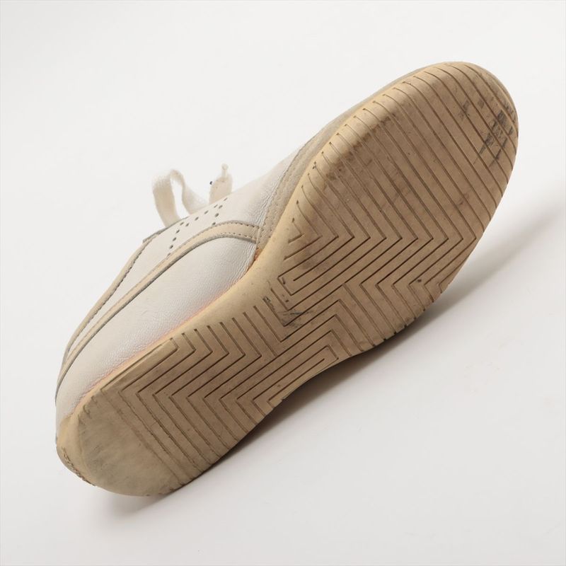 Hermes Leather Sneakers 35 White and Beige — view 7