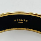Hermes Enamel GM Bangle Plated Cloisonne Indian Bracelet — view 4