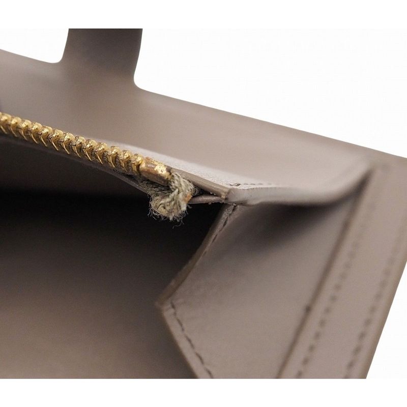 Celine Medium Strap Wallet Calfskin Pebble Glaze Mineral Blue Bicolor — view 9