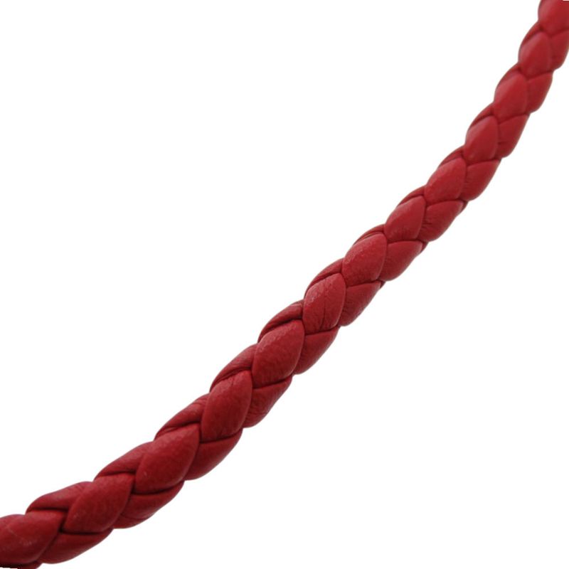 Hermes Silver 925 Leather Hardware Red Bracelet 1125 — view 9