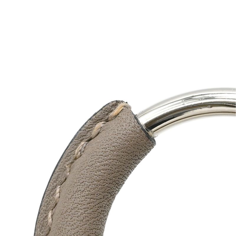 Hermes Earrings Loop Grand Vorsluyft Metal Glaze Etoupe — view 4