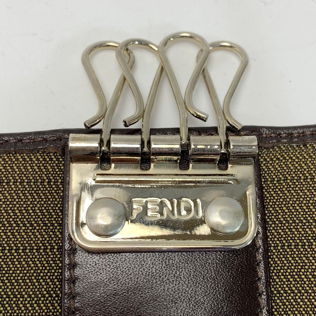 Fendi Zucca 2289-10162-099 Dark Brown Quadruple Key Case — view 6
