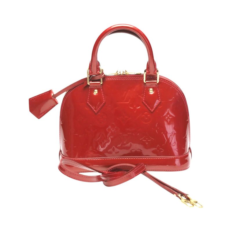 Louis Vuitton Monogram 2-Way Bag Alma BB Handbag Red — view 2