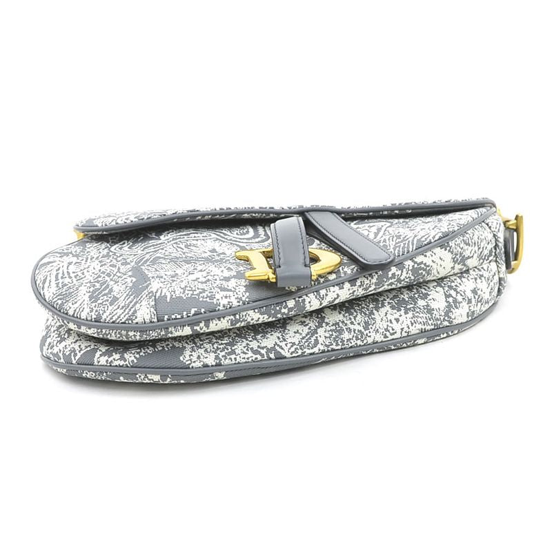 Christian Dior Saddle Bag Toile de Jouy Reverse Jacquard — view 4