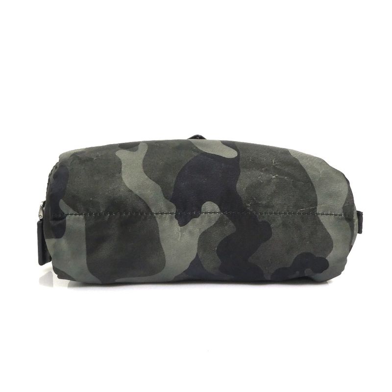 Prada Camouflage Print Nylon Pouch — view 4