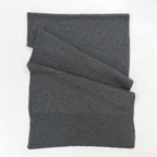 Chanel Shawl Aaa623 Gray Black 2025 Cruises Cashmere Logo Simple — view 3